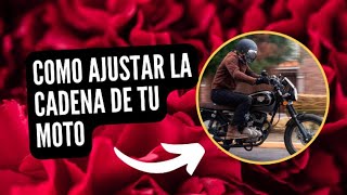 COMO TENSAR LA CADENA DE TU MOTO  VENTO THRILLER 200 [upl. by Arym]