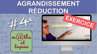 EXERCICE  Calculer un volume par agrandissement ou réduction  Quatrième [upl. by Hulda353]