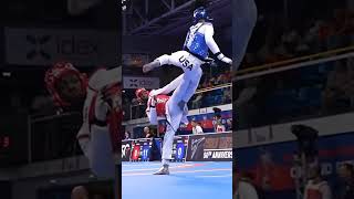 taekwondo knockout fight status  short video youtubeshorts shortsfeed shorts [upl. by Lj451]