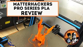 Filament Review Matterhackers PRO Series PLA [upl. by Yanel265]