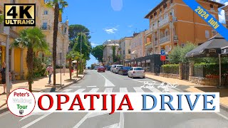 Opatija Drive Tour Fahrt nach Opatija Abbazia Croatia 4k [upl. by Illene]