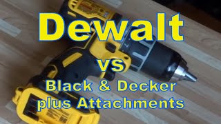 Dewalt Drill and Impact Driver vs Black amp Decker Review [upl. by Palla]