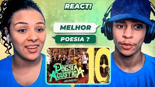 Poesia Acústica 10  Recomeçar  React em Casal 🔥 [upl. by Ecnedurp]