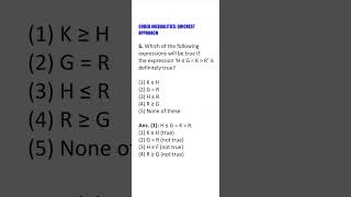 CODED INEQUALITIES  QUICKEST APPROACH [upl. by Suirtimid]