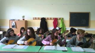 The Godfather Waltz My StudentsGuitar Ensemble [upl. by Dyraj]