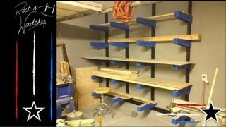 DIY Wood Lumber Rack [upl. by Aihtekal]