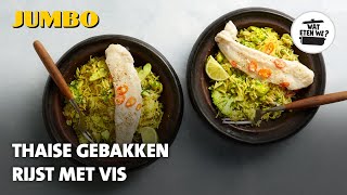 Wat eten we Thaise gebakken rijst met vis [upl. by Ezitram157]