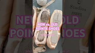 NEW vs OLD POINTE SHOES ballerinaballetnewshoespointeshoesdancerolddifferenceexplained [upl. by Ariel985]