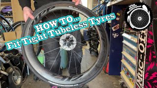 How To Fit Any Difficult To Fit Bike Tyre Tight Tubeless Tyre Install GP5000  THE CYCLE RENOVATOR [upl. by Maillliw268]