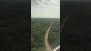 My Azul airlines flight landing in Tefé Brazil [upl. by Berga]