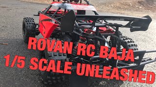 ROVAN RC BAJA 15 SCALE GAS OFF ROAD TRUCK UNLEASHED [upl. by Hyacinthie723]