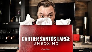 Cartier Santos Unboxing  My First Ever Experience With Cartier [upl. by Cherish11]