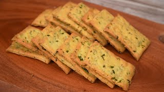 Perfect cracker recipe  Super Crispy  Saltine crackers with vegetable   Delicious snacks [upl. by Sahc962]