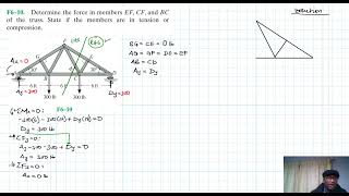 F6–10 Structural Analysis Chapter 6 Hibbeler Statics Benam Academy [upl. by Retrop]