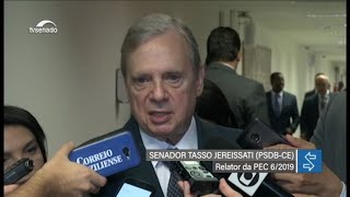 Tasso comenta acordo para votação da reforma da Previdência [upl. by Ekeiram]