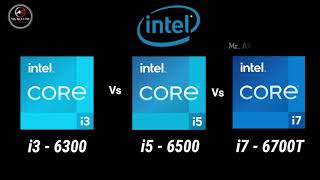 i36300 vs i56500 vs i76700T 6th Gen Desktop Processor l intel core 6th Gen Spec Comparison [upl. by Yelsehc]