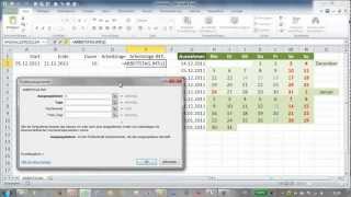 Excel  ARBEITSTAG und ARBEITSTAGINTL [upl. by Elly]