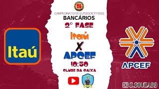 Campeonato de Futsociety dos Bancários 2024  Itaú x Apcef  2° Fase [upl. by Adialeda]