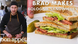 Brad Makes Fried Bologna Sandwiches  From the Test Kitchen  Bon Appétit [upl. by Dupin318]