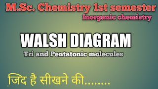 Walsh diagram Tri and pentatonic molecules Walshdiagram Tri and pentatonic molecules msc chemistry [upl. by Ibbor]