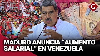 NICOLÁS MADURO anuncia el quotaumentoquot del ingreso mínimo integral a 130 dólares  Gestión [upl. by Borszcz]