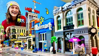 I Built A Walmart For My LEGO City Custom LEGO Modular [upl. by Halika]