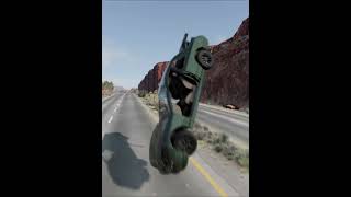 HUGE ROLLOVER CRASH pt1 beamngcarcrash beamngdrive beamng beamngcrashes shorts viralshort [upl. by Tonneson]