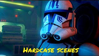 All clone trooper Hardcase scenes  The Clone Wars [upl. by Eilsel]