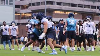 UNC Football Fall Camp DL Rodney Lora [upl. by Clintock]