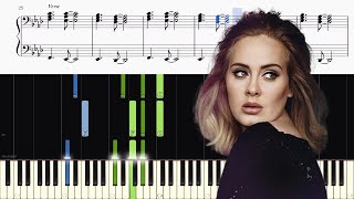 Adele  Hello  Piano Tutorial  SHEETS [upl. by Ger225]