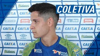 TV Avaí  COLETIVA  Matheus Barbosa  09102018 [upl. by Assiram892]