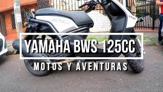 Yamaha bws 125 Prueba de manejo  especificaciones [upl. by Anerroc613]