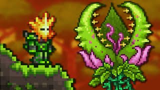 Defeating Plantera in Terraria [upl. by Aitnom179]