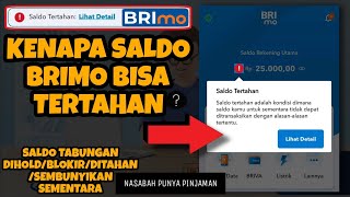 Saldo BRImo Tertahan Blokir Hold Minus dan disembunyikan Sementara Karena Punya Pinjaman BRI [upl. by Iralam]