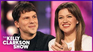 Kelly Clarkson amp Jesse Eisenberg Hilariously Realize They Have The Same Energy [upl. by Cassiani]