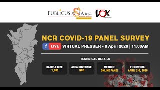 PUBLiCUS Asias executives revealed the results of NCR COVID19 Panel Survey [upl. by Xanthus]