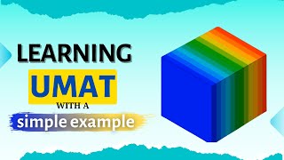 Learning UMAT subroutine with a simple example  How to write UMAT subroutine in Abaqus [upl. by Noicpecnoc]