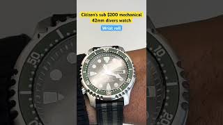 wristroll on Citizen’s NY0084 mechanical watch in 42mm on a casual nylon strap citizenwatch watch [upl. by Larimer]