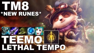 NEW RUNES LETHAL TEMPO TEEMO League Of Legends [upl. by Adest995]