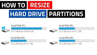 How to Resize Partition  Shrink and Extend Drive Partition in Windows 10 [upl. by Adnwahsat854]