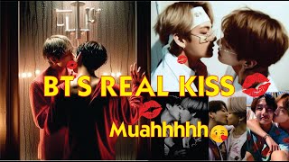 BTS Real Kiss  All BTS kissing moments surprising BTS kiss collection [upl. by Paolina]