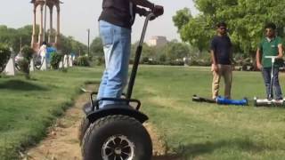 Smart Balancing Scooter BATTBOT Training Event India Gate Part II [upl. by Ellerad]