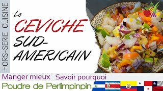 🇨🇷 Comment faire un CEVICHE de poisson CRU  🍊 [upl. by Ahseiyk]