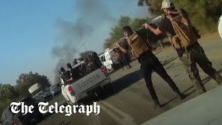 New footage shows Hamas terrorists brazenly shooting at partygoers fleeing the Supernova festival [upl. by Ellehcem]