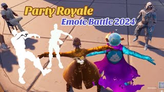 Emote Battle in Party Royale 2024 with rare Emotes Floss Zombie Shambles Stuck [upl. by Cailean]