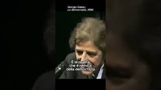 Giorgio Gaber La democrazia 1996 [upl. by Ayhtak]