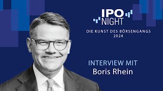 IPO Night 2024  Interview mit Boris Rhein [upl. by Pachton748]