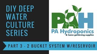 Easiest double bucket STIRPONIC RDWC with reservoir and water level indicator built from scratch [upl. by Eyahs302]