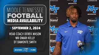 MTSU Football Weekly Press Conference 9224 [upl. by Noislla]