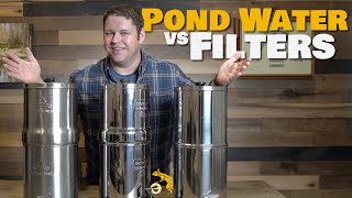 Pond Water vs Water Filters Berkey  Alexapure  Purewell [upl. by Anirahc525]